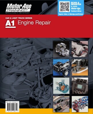 MotorAge A1 ASE Automotive Engine Repair Test Prep Home Study Manual Guide 19004