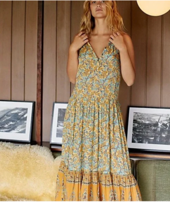Spell delirium maxi deals dress gold