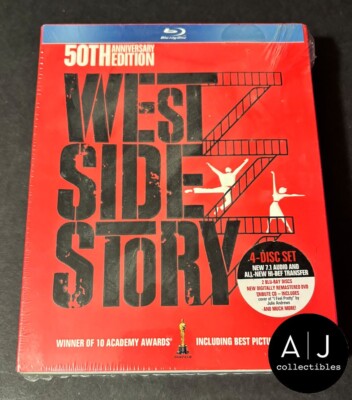 West Side Story 50th Anniversary Edition Blu-Ray + DVD Box 4-Disc Set Lmt Ed NEW