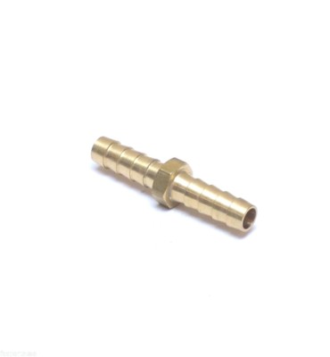 5/16'' ID Barb Mender Straight Union Splicer Brass Fitting Water, Fuel, Air, Gas