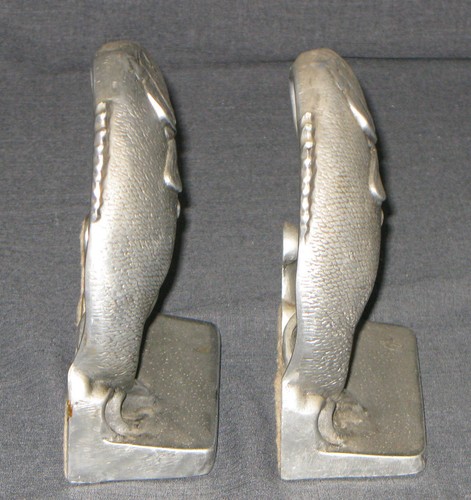 BRUCE FOX TROUT BOOKENDS SIGNED