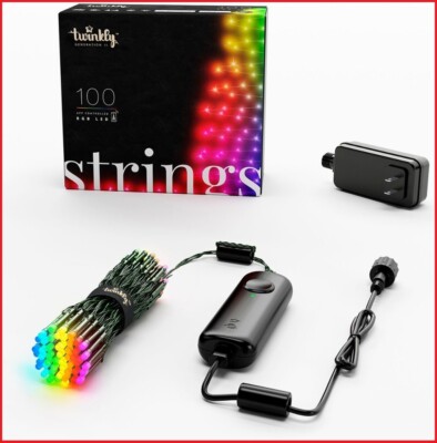Twinkly App Controlled Smart Light String 100 LED RGB Generation II - Multi 26ft