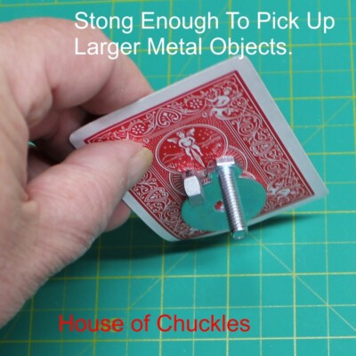 Magnet Shimmed Card - Single Thick, Red Back Bicycle Standard Index, Shim