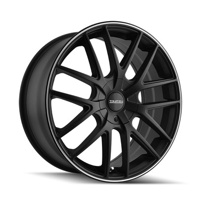 17'' Touren TR60 17x7.5 Matte Black Machined Ring 5x5 Wheel 42mm For Jeep Rim