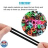 100 PCS Baby Hair Ties, Elastic Hair Bands Small Hair Ties for Girls Rubber Bands Elastic Ponytail Holders (Dark 10 Colors)
