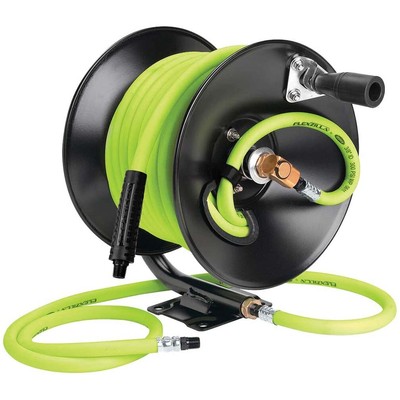 Flexzilla L8650FZ Manual Air Hose Reel Open Face Fixed Heavy