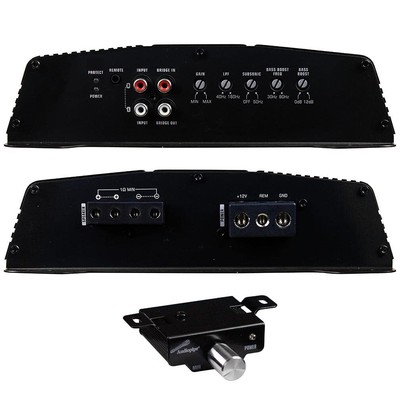 Audiopipe APEL18001 1800 Watts 1 Ohm Stable Mono Block Class D Mosfet Amplifier