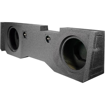 Qpower ''Qbomb'' Chevy/Gmc Crew Cab '14-'18 Dual 10'' Empty Woofer Box