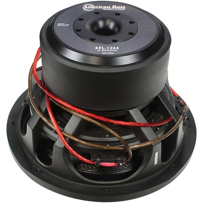 (2) AMERICAN BASS XFL-1244 12-INCH XFL-SERIES D4 CAR AUDIO SUBWOOFERS SUB PAIR