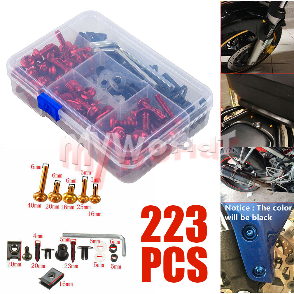 Fit For Ninja ZX6R 7R 9R 14R Z900 Z1000 SX Screws Kit Complete Fairing