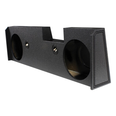 Qpower Dual 10'' 2014-Current  GM/Chevy Crew Cab Woofer Box Bed Liner Sprayed