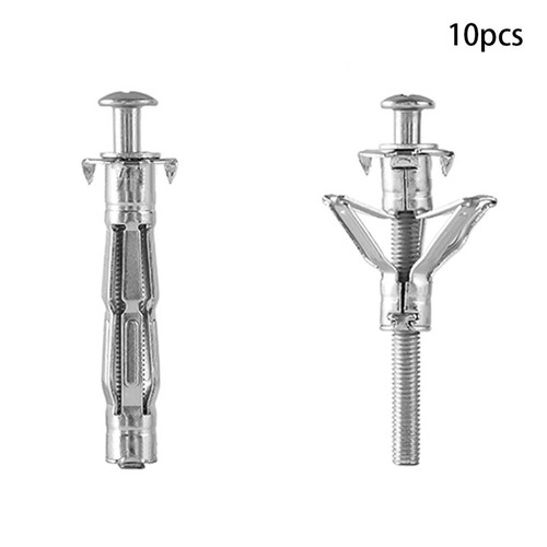 10x Heavy Duty Door Anchor Plug Screws For Plasterboard Hollow Wall