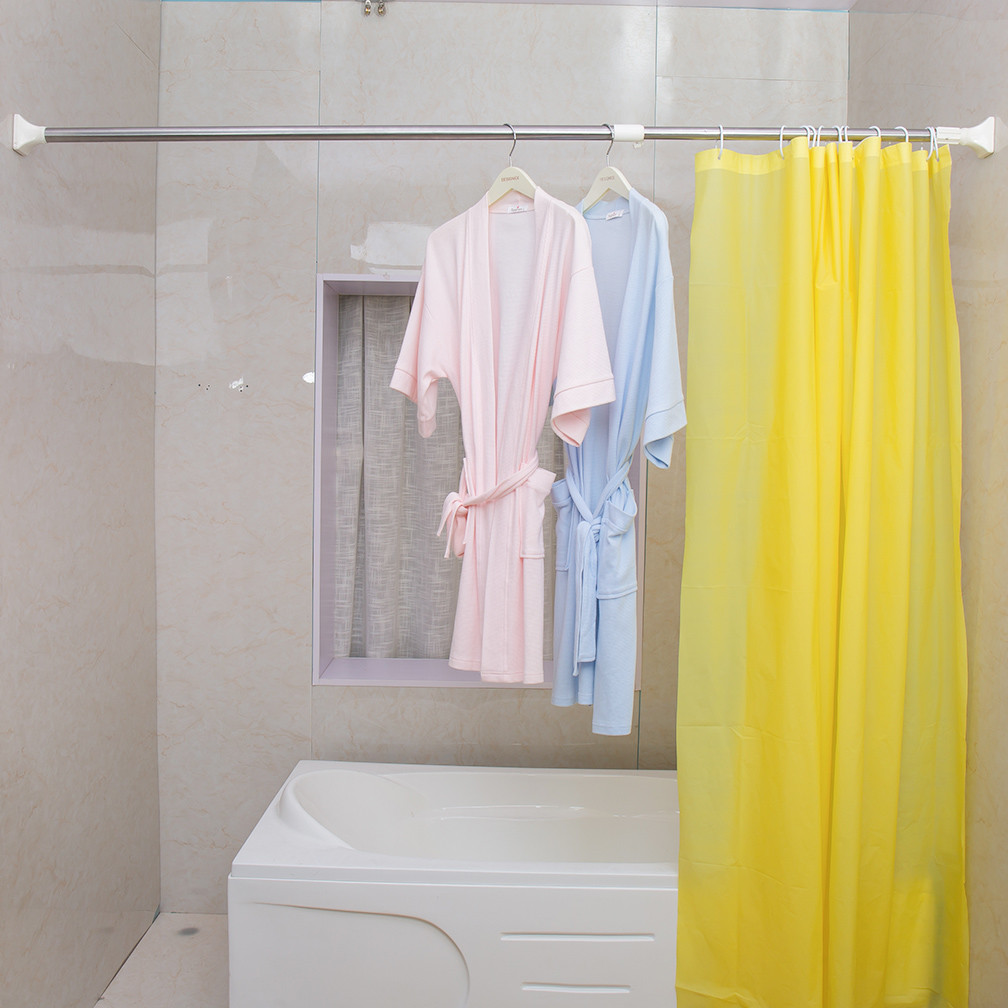 Shower Curtain Rod Extendable Bathroom Tension Rail For Wardrobe