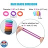 100 PCS Baby Hair Ties, Elastic Hair Bands Small Hair Ties for Girls Rubber Bands Elastic Ponytail Holders (Dark 10 Colors)