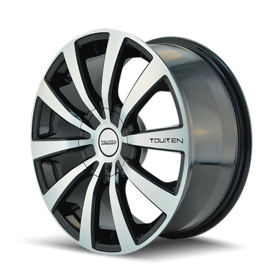 1 New 16x7 Touren 3130 TR3 Black Machined 5x100 5x114.3 5x4.5 ET42 Wheel Rim