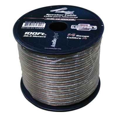 Audiopipe TCBL14100CPR 100% Copper Speaker Wire 14 Gauge 100 Foot