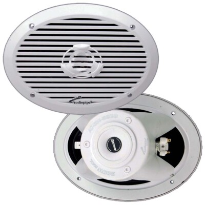 Audiopipe APSW-6932 | 6x9 Inch 300W 4 Ohm Coaxial Marine Boat Jeep Speakers