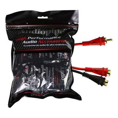 Audiopipe Male To 2F Cable - 10Pcs Per Bag