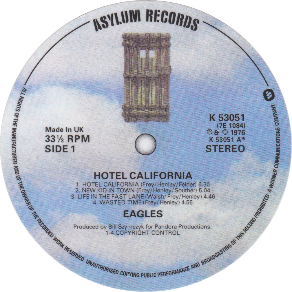 The Eagles. Hotel California. Record label vinyl sticker :: タレント・芸能グッズ > 音楽 > ロック、ポップ > E > Eagles(イーグルス) - 個人輸入代行・ebay代行 - BIDBUY JAPAN The Eagles. Hotel California. Record label vinyl sticker :: タレント・芸能グッズ > 音楽 > ロック、ポップ > E > Eagles(イーグルス) - 個人輸入代行・ebay代行 - BIDBUY JAPAN