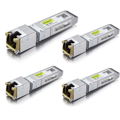 Lot of 4 For Cisco SFP-10G-X Transceiver, 10Gb SFP+ RJ45 10GBase-T 30m