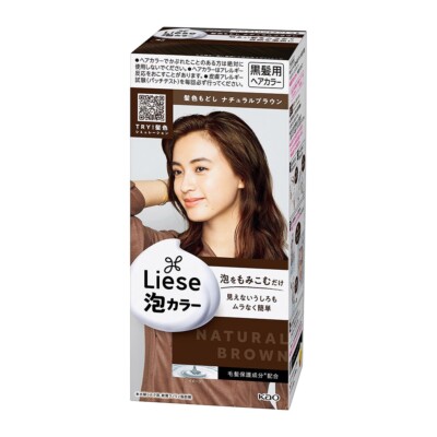 Kao LIESE Soft Creamy Bubble Foam Hair Color Prettia Dying Kit #21 Natural Brown