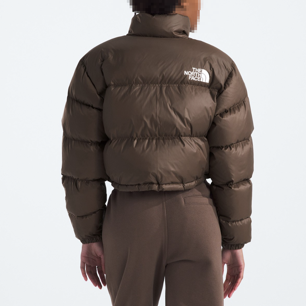Pre-owned The North Face Women  Nuptse Short Jacket Smokey Brown (nf0a5gge 1oi) ?