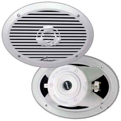 Audiopipe Marine 6 9 2-Way Speakers (White)