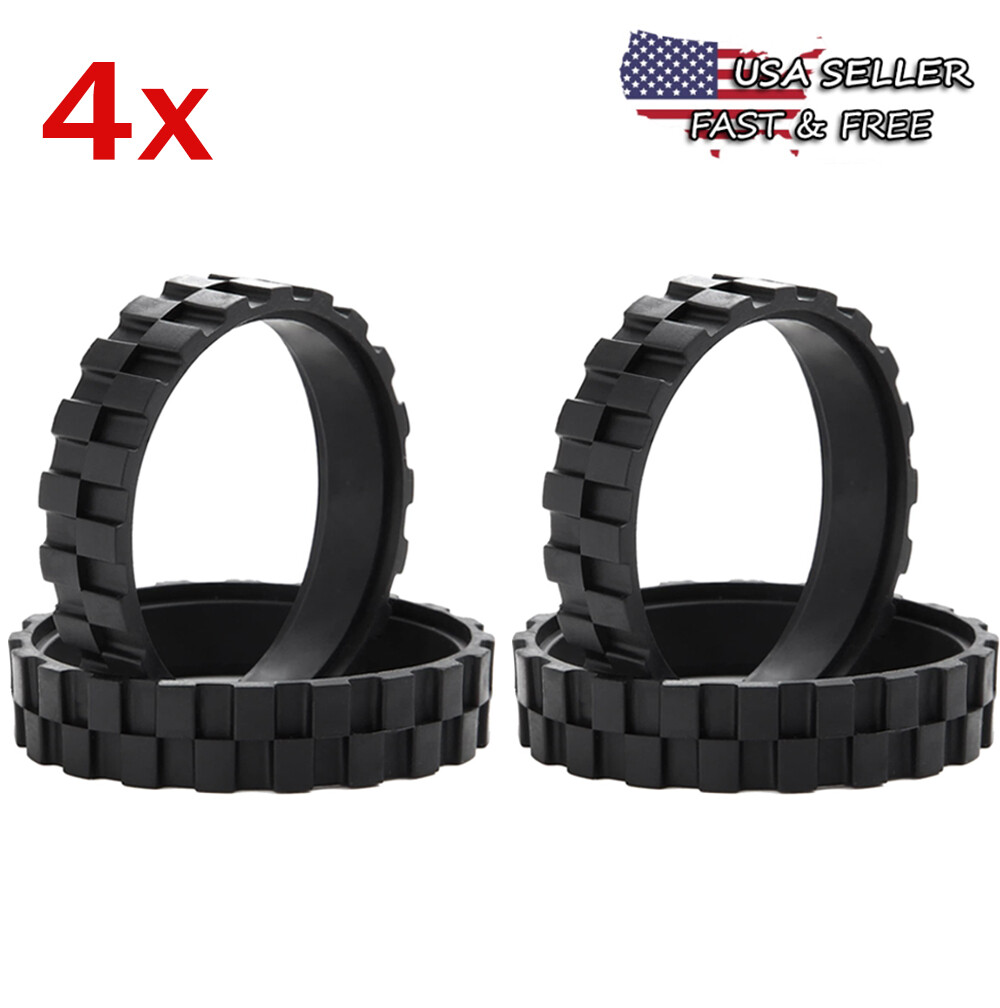 4X For Irobot Roomba Vacuum Robot Tires Wheels Series 5/6/7/8/9/I7 S9+ Anti-Slip