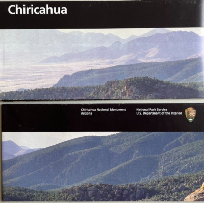 New CHIRICAHUA MONUMENT   NATIONAL PARK SERVICE UNIGRID BROCHURE Map  GPO 2021