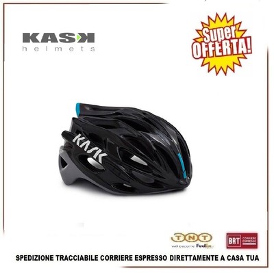 Kask Mojito X Casco Bicicletta Mtb Strada Corsa Ciclismo Misura M Black Ash Blue