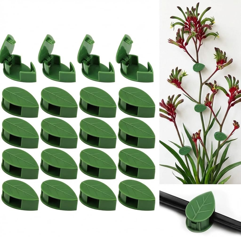 60 Pcs Invisible Plant Climbing Wall Clips - Self Adhesive Hanging Plant Hook fo