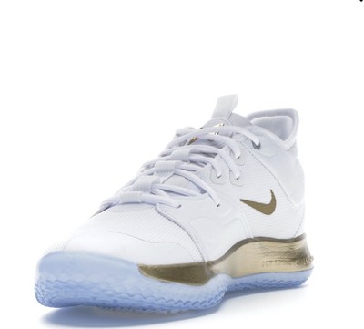 nike pg 3 white and gold