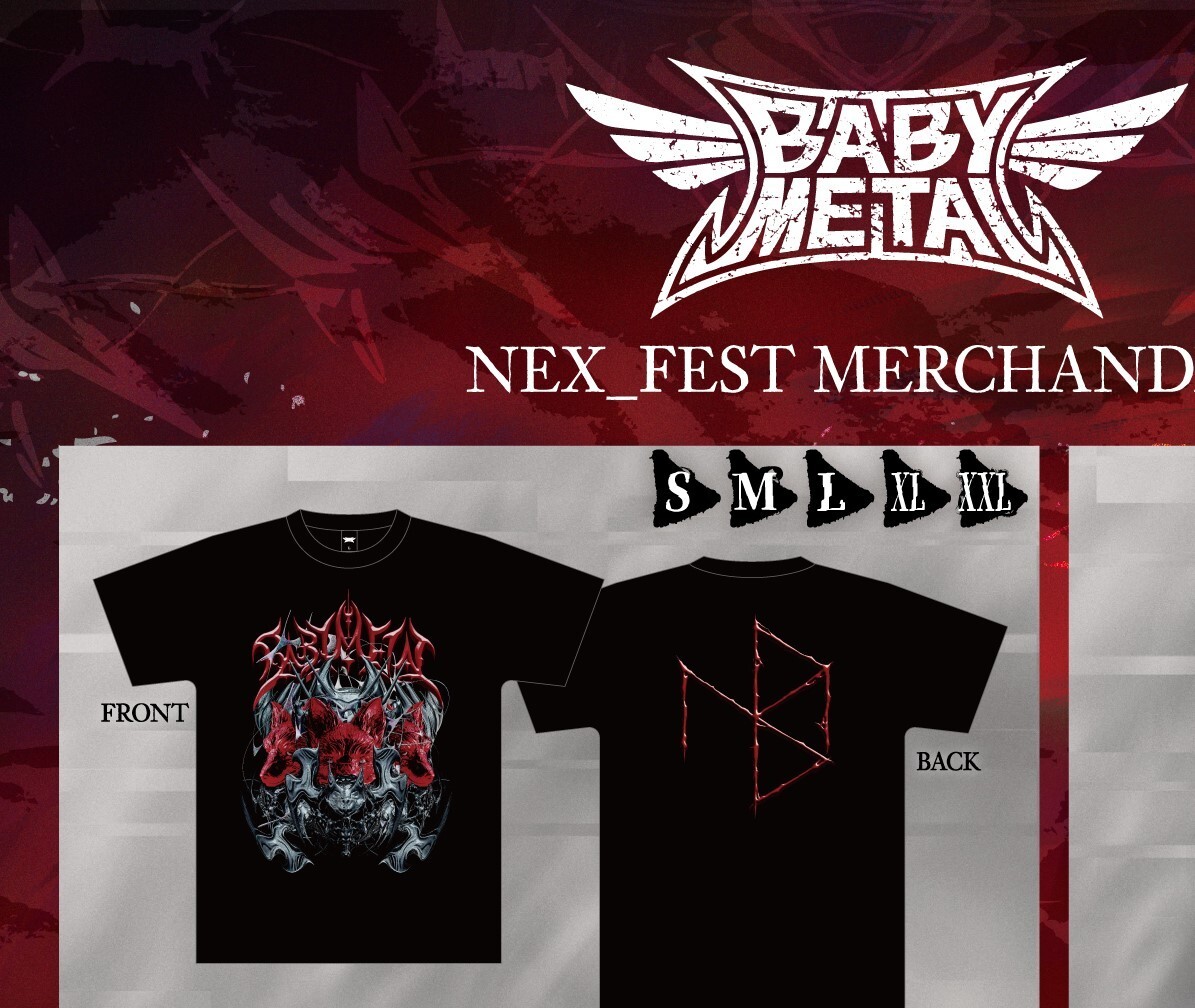 NEX_FEST T-shirt Official Japan Tour L size Official