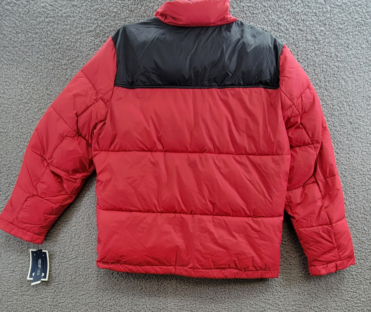 Club Room Colorblocked Quilted Full-Zip Puffer Jacket Men's M Red Long Sleeve - Picture 14 of 19