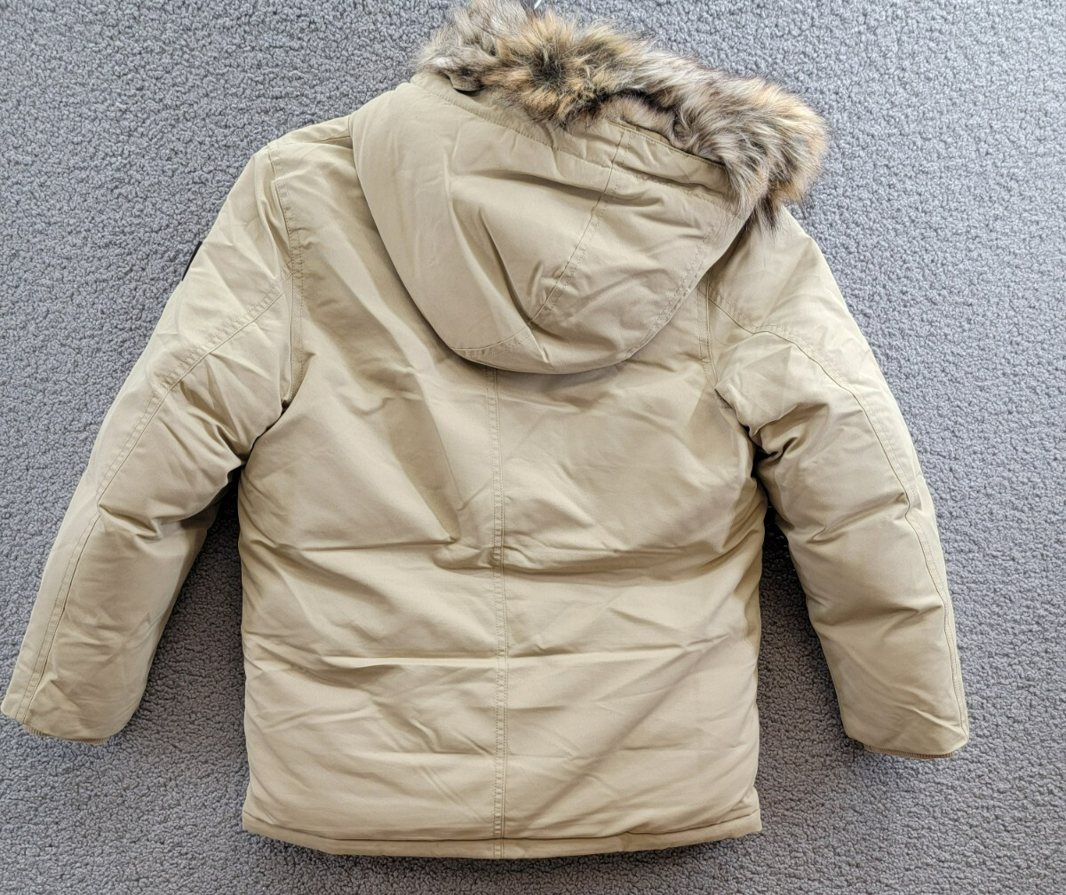Polo Ralph Lauren Artificial-fur-Trim Down Parka Jacket Big Boys M (10-12) Khaki - Picture 11 of 18