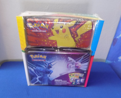 NEW SEALED Pokemon Collector's Chest Costco - 2 Tin Set 5 Packs 3 Holograms
