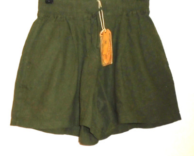Fat Face Flora Flippy Shorts khaki green linen blend Size 8 New Tags BNWT