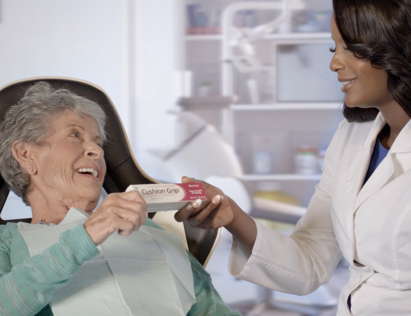 Cushion Grip Thermoplastic Denture Adhesive 1 Oz - 100% Waterproof & Zinc Free