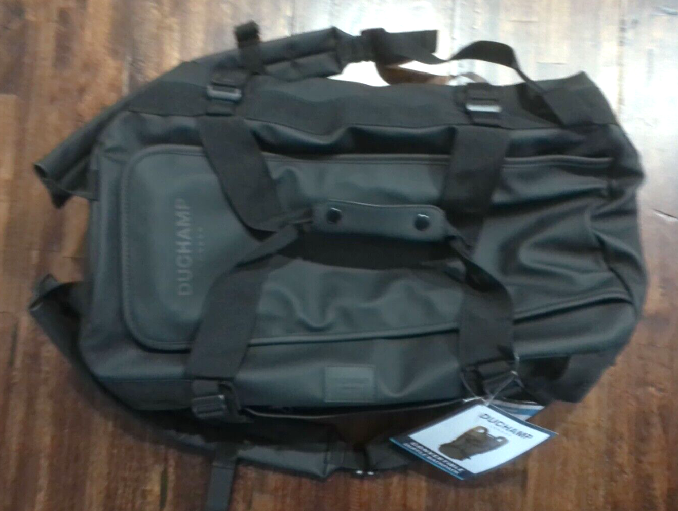 DUCHAMP LONDON CONVERTIBLE BLACK DUFFLE BAG BACKPACK COMBO eBay