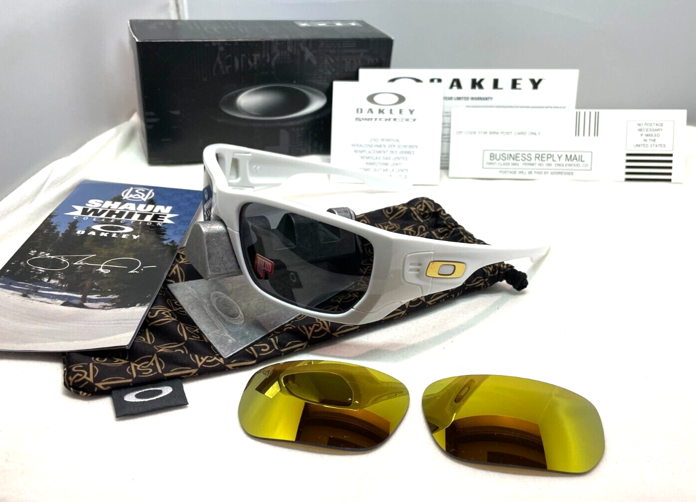 Oakley shaun top white polarized sunglasses
