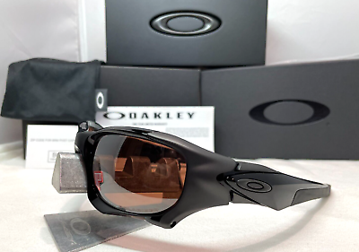 OAKLEY PIT BOSS II POLISHED BLACK VR28 IRIDIUM POLARIZED SUNGLASSES  OO9137-02