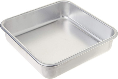 Nordic Ware Naturals Aluminum 8''x 8'' Square Cake Pan - USA Made Durable Bakeware