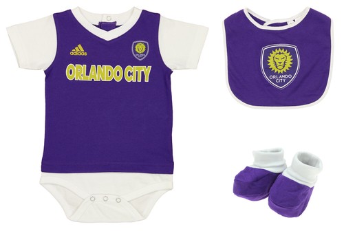 Adidas Soccer MLS Infants Orlando City SC Creeper Bib & Booty Set, Фиолетовый