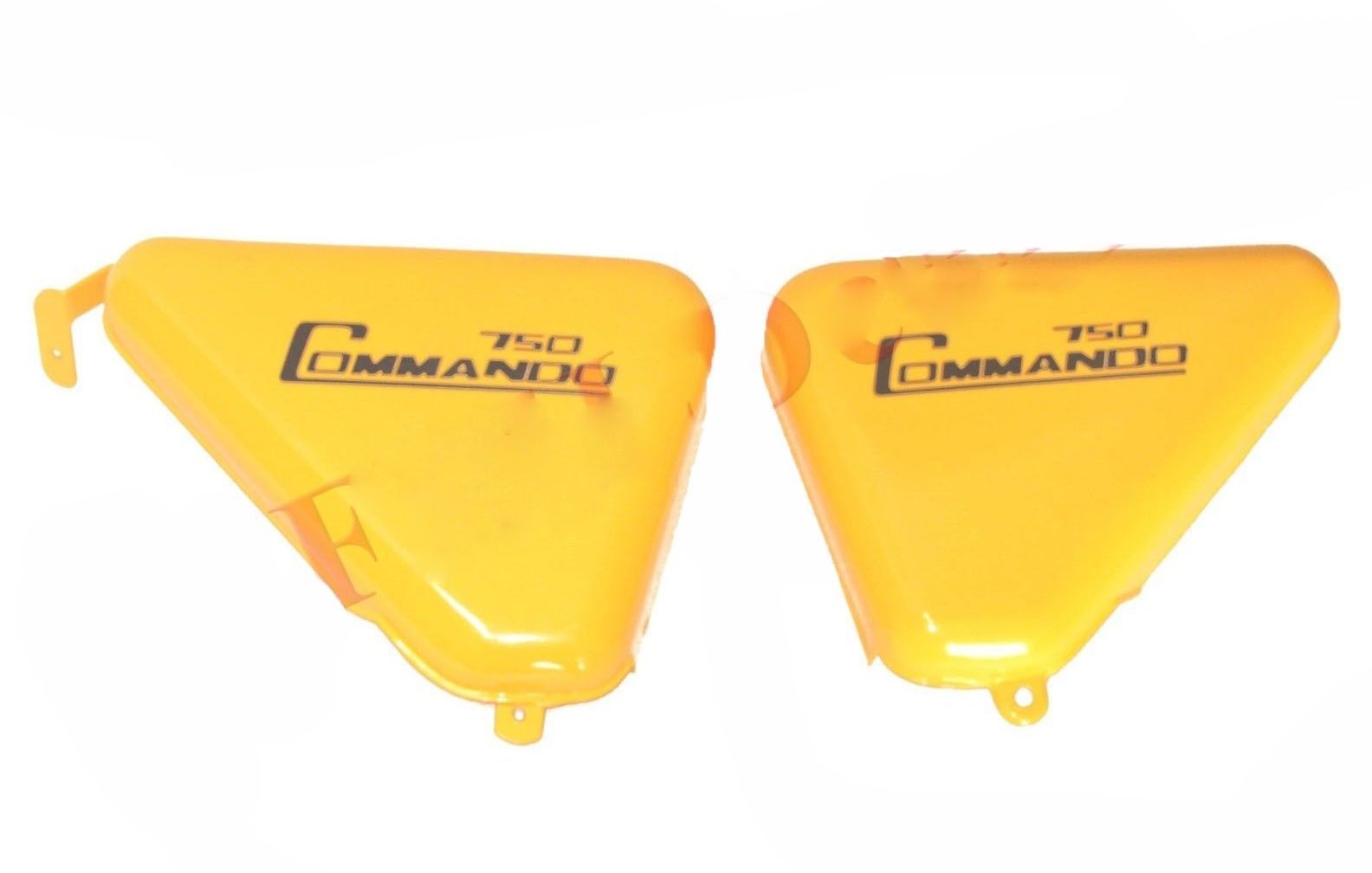 For Norton Commando 750 Tool Box Oil Tank Side Panel Steel Yellow Painted  