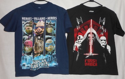 New Boys Size Medium M TShirts Lot First Vader Teenage Mutant Ninja Turtles