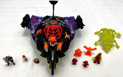 Mighty Max takes on Terror Talons Bluebird 1993 Playset missing both meteors