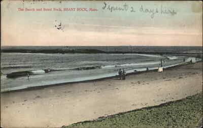 Brant Rock Massachusetts MA Beach c1900s-10s Postcard