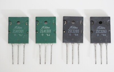 Toshiba 2SA1301 2SC3280 NOS matched quad 5% for high power