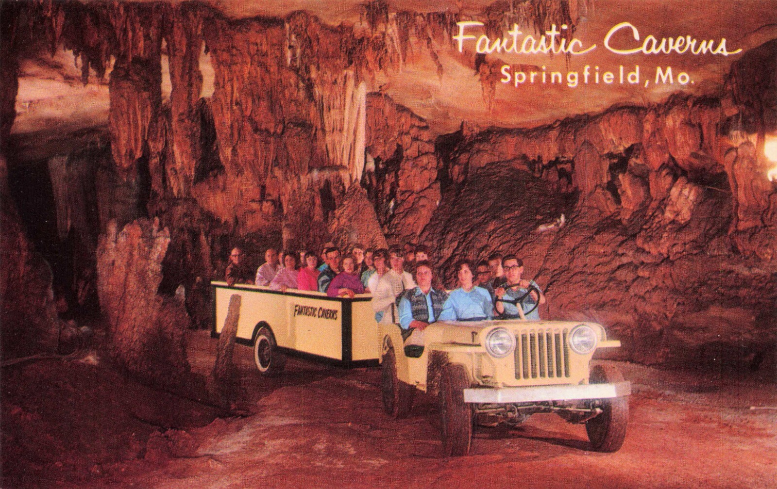 Fantastic Caverns, Springfield, Missouri, Chrome Vintage PC