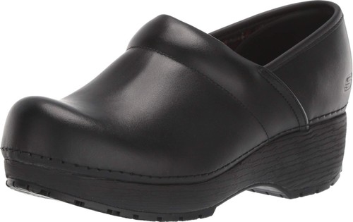 

Skechers — Сабо SR — Сабо Candaba Slip On Clog с нескользящей подошвой, черные, 9,5, Черный